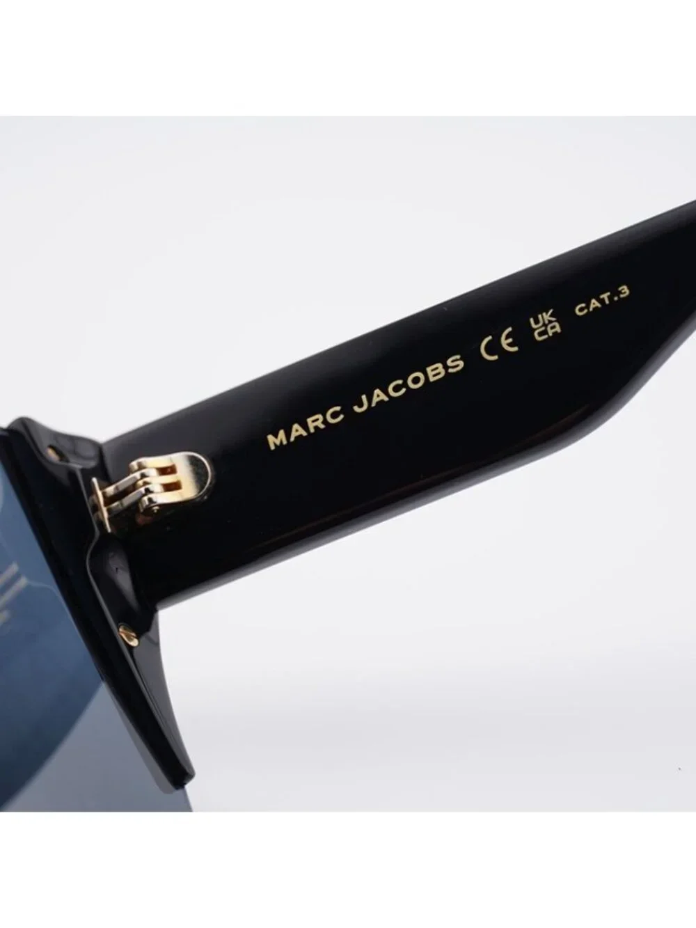 Marc Jacobs MARC 712/S 0NZU 7Y Sunglasses Black Shield Frame, Grey Lenses